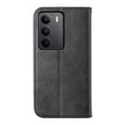 For Realme C75 / Realme 14x Cubic Grid Calf Texture Magnetic Leather Phone Case(Black) - 3