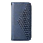 For Realme 14 Pro+ Cubic Grid Calf Texture Magnetic Leather Phone Case(Blue) - 2