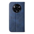 For Realme 14 Pro+ Cubic Grid Calf Texture Magnetic Leather Phone Case(Blue) - 3