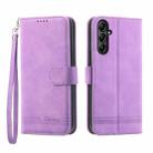 For Samsung Galaxy A25 Dierfeng Dream Line Leather Phone Case(Purple) - 1