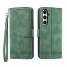 For Samsung Galaxy S23 FE Dierfeng Dream Line Leather Phone Case(Green) - 1