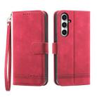 For Samsung Galaxy S23 FE Dierfeng Dream Line Leather Phone Case(Red) - 1