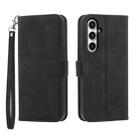 For Samsung Galaxy S23 FE Dierfeng Dream Line Leather Phone Case(Black) - 1