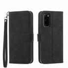 For Samsung Galaxy S20 Dierfeng Dream Line Leather Phone Case(Black) - 1