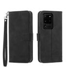 For Samsung Galaxy S20 Ultra Dierfeng Dream Line Leather Phone Case(Black) - 1