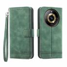 For Realme 11 Pro Dierfeng Dream Line Leather Phone Case(Green) - 1