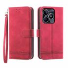 For Realme C53 Dierfeng Dream Line Leather Phone Case(Red) - 1