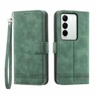 For vivo V27 Dierfeng Dream Line Leather Phone Case(Green) - 1