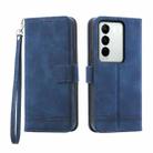 For vivo V27 Dierfeng Dream Line Leather Phone Case(Blue) - 1