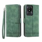 For vivo Y02a Dierfeng Dream Line Leather Phone Case(Green) - 1