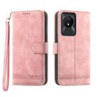 For vivo Y02a Dierfeng Dream Line Leather Phone Case(Pink) - 1