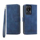 For vivo Y02a Dierfeng Dream Line Leather Phone Case(Blue) - 1