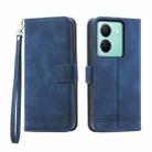 For vivo Y36 Dierfeng Dream Line Leather Phone Case(Blue) - 1