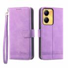 For vivo Y56 Dierfeng Dream Line Leather Phone Case(Purple) - 1