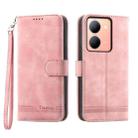 For vivo Y78 Dierfeng Dream Line Leather Phone Case(Pink) - 1