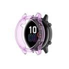 For Huawei Honor Magic watch2 46mm TPU Wrapped Empty Half Case Watch Case(Transparent Purple) - 1