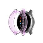 For Garmin Venu TPU Wrapped Empty Half Case Watch Case(Transparent Purple) - 1