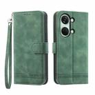 For OnePlus Ace 2V Dierfeng Dream Line Leather Phone Case(Green) - 1