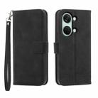 For OnePlus Ace 2V Dierfeng Dream Line Leather Phone Case(Black) - 1
