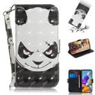 For Samsung Galaxy A21s 3D Painted Pattern Magnetic Attraction Horizontal Flip Leather Case with Holder & Card Slot & Wallet & Lanyard(Angry Bear) - 1