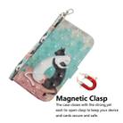 For Samsung Galaxy A51 5G 3D Painted Pattern Magnetic Attraction Horizontal Flip Leather Case with Holder & Card Slot & Wallet & Lanyard(Black White Cat) - 4