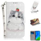 For Huawei P smart 2020 3D Painted Pattern Magnetic Attraction Horizontal Flip Leather Case with Holder & Card Slot & Wallet & Lanyard(Cute Cat) - 1