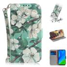 For Huawei P smart 2020 3D Painted Pattern Magnetic Attraction Horizontal Flip Leather Case with Holder & Card Slot & Wallet & Lanyard(Watercolor Flowers) - 1