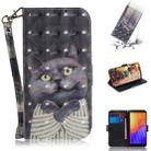 For Huawei Y5p 3D Painted Pattern Magnetic Attraction Horizontal Flip Leather Case with Holder & Card Slot & Wallet & Lanyard(Embrace Cat) - 1