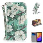 For Huawei Y5p 3D Painted Pattern Magnetic Attraction Horizontal Flip Leather Case with Holder & Card Slot & Wallet & Lanyard(Watercolor Flowers) - 1