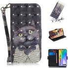 For Huawei Y6p 3D Painted Pattern Magnetic Attraction Horizontal Flip Leather Case with Holder & Card Slot & Wallet & Lanyard(Embrace Cat) - 1