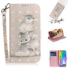 For Huawei Y6p 3D Painted Pattern Magnetic Attraction Horizontal Flip Leather Case with Holder & Card Slot & Wallet & Lanyard(Squirrels) - 1