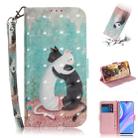 For Huawei Y8p / P Smart S / Enjoy 10s 3D Painted Pattern Magnetic Attraction Horizontal Flip Leather Case with Holder & Card Slot & Wallet & Lanyard(Black White Cat) - 1