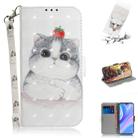For Huawei Y8p / P Smart S / Enjoy 10s 3D Painted Pattern Magnetic Attraction Horizontal Flip Leather Case with Holder & Card Slot & Wallet & Lanyard(Cute Cat) - 1