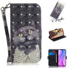 For Xiaomi Redmi 9 3D Painted Pattern Magnetic Attraction Horizontal Flip Leather Case with Holder & Card Slot & Wallet & Lanyard(Embrace Cat) - 1