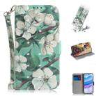 For Xiaomi Redmi 10X 5G 3D Painted Pattern Magnetic Attraction Horizontal Flip Leather Case with Holder & Card Slot & Wallet & Lanyard(Watercolor Flowers) - 1