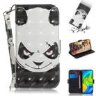 For Xiaomi Redmi Note 9 / Redmi 10X 4G 3D Painted Pattern Magnetic Attraction Horizontal Flip Leather Case with Holder & Card Slot & Wallet & Lanyard(Angry Bear) - 1