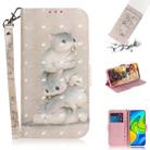 For Xiaomi Redmi Note 9 / Redmi 10X 4G 3D Painted Pattern Magnetic Attraction Horizontal Flip Leather Case with Holder & Card Slot & Wallet & Lanyard(Squirrels) - 1