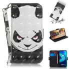 For Motorola Moto G8 Power Lite 3D Painted Pattern Magnetic Attraction Horizontal Flip Leather Case with Holder & Card Slot & Wallet & Lanyard(Angry Bear) - 1