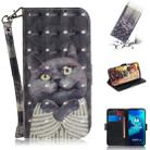 For Motorola Moto G8 Power Lite 3D Painted Pattern Magnetic Attraction Horizontal Flip Leather Case with Holder & Card Slot & Wallet & Lanyard(Embrace Cat) - 1