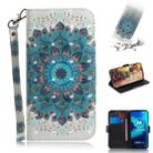 For Motorola Moto G8 Power Lite 3D Painted Pattern Magnetic Attraction Horizontal Flip Leather Case with Holder & Card Slot & Wallet & Lanyard(Peacock Wreath) - 1