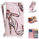 For Nokia 5.3 3D Painted Pattern Magnetic Attraction Horizontal Flip Leather Case with Holder & Card Slot & Wallet & Lanyard(Butterfly High Heels) - 1