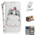 For Nokia 5.3 3D Painted Pattern Magnetic Attraction Horizontal Flip Leather Case with Holder & Card Slot & Wallet & Lanyard(Cute Cat) - 1