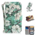 For Nokia 5.3 3D Painted Pattern Magnetic Attraction Horizontal Flip Leather Case with Holder & Card Slot & Wallet & Lanyard(Watercolor Flowers) - 1