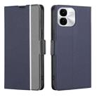 For vivo iQOO Z9x 5G Twill Texture Side Button Leather Phone Case(Blue) - 1