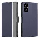 For Honor 200 Pro 5G Twill Texture Side Button Leather Phone Case(Blue) - 1