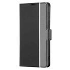 For Honor X8c 4G Twill Texture Side Button Leather Phone Case(Black) - 2