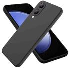 For vivo Y17s 4G Pure Color Liquid Silicone Shockproof Phone Case(Black) - 1