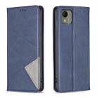 For Nokia C110 Rhombus Texture Magnetic Leather Phone Case(Blue) - 1
