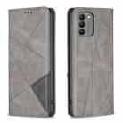 For Nokia G310 Rhombus Texture Magnetic Leather Phone Case(Grey) - 1