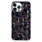 For iPhone 14 Pro Electroplating Honeycomb Edged TPU Phone Case(Black) - 1